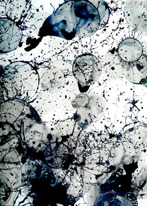 Abstract background blots