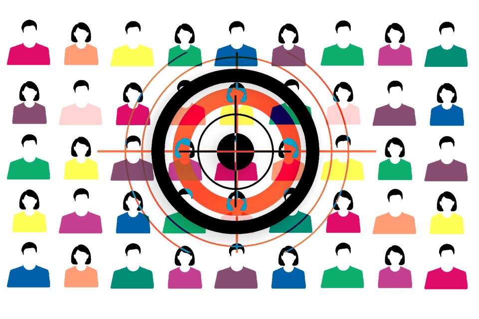 Selection silhouettes marketing