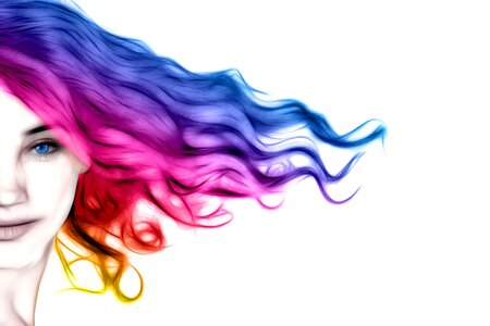 Colors rainbow portrait