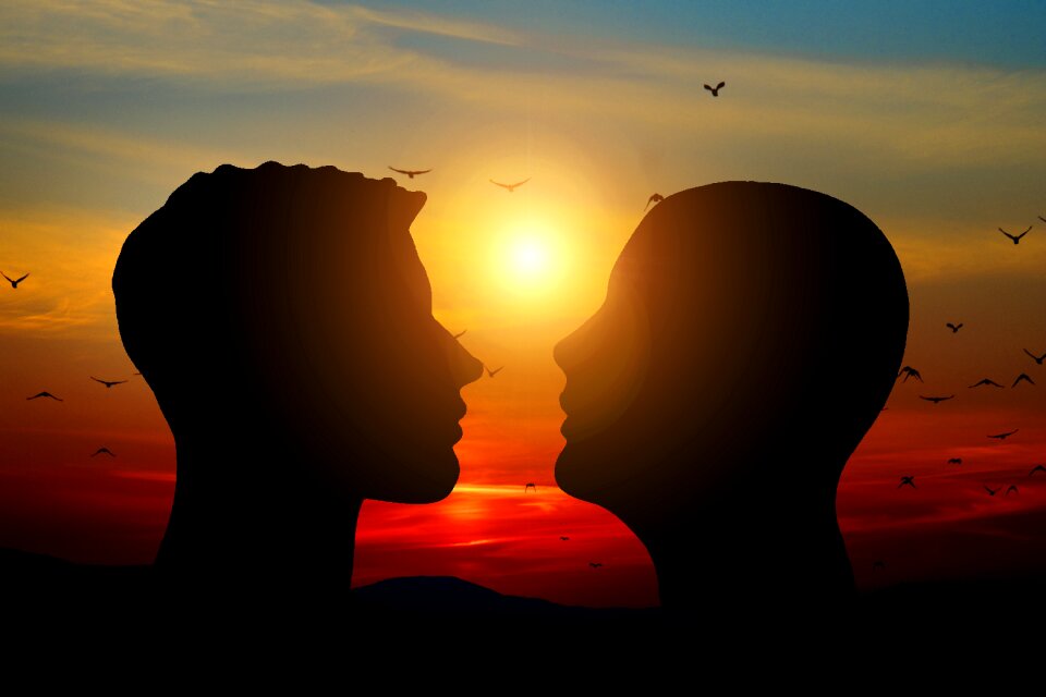 Sunset sun mood