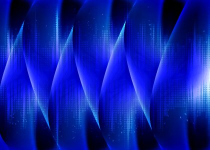 Art blue wave