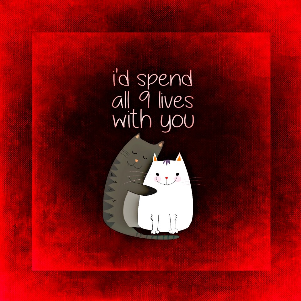 Smooch togetherness greeting card