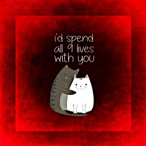 Smooch togetherness greeting card