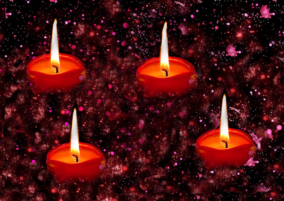 Christmas love flame