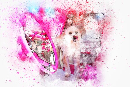 Abstract watercolor vintage