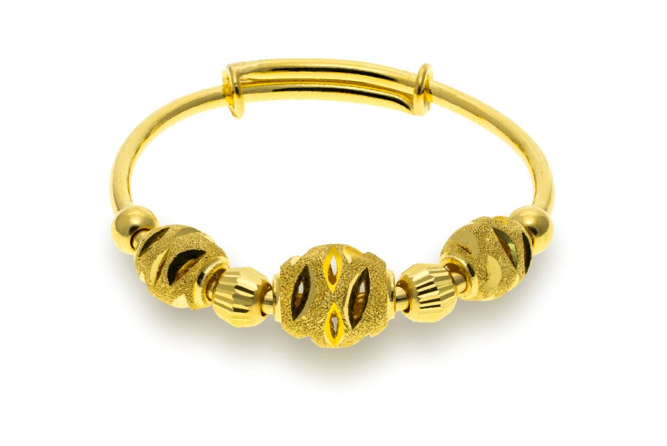 Golden bracelet bride