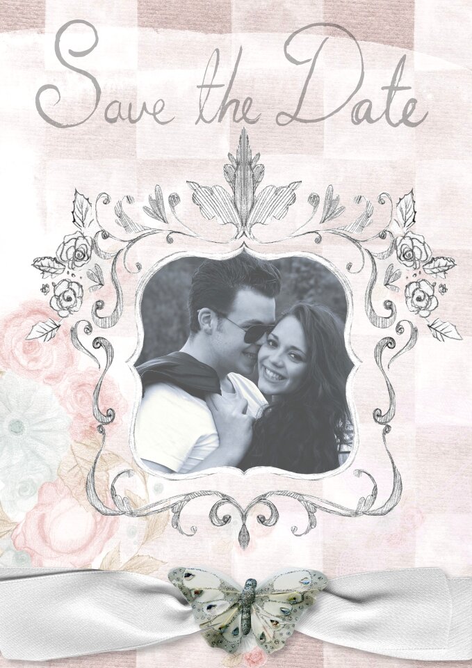 Card celebration wedding invitation