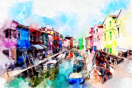 Art watercolor nature