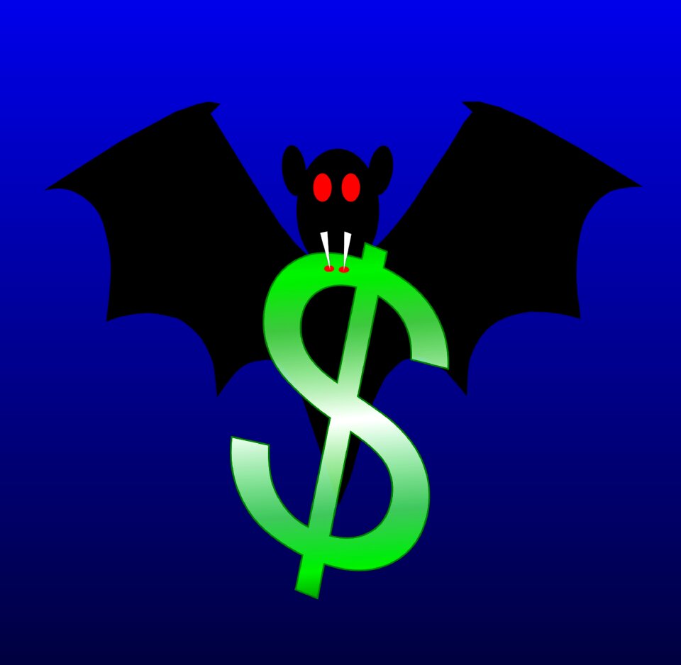 Dollar saving money waste