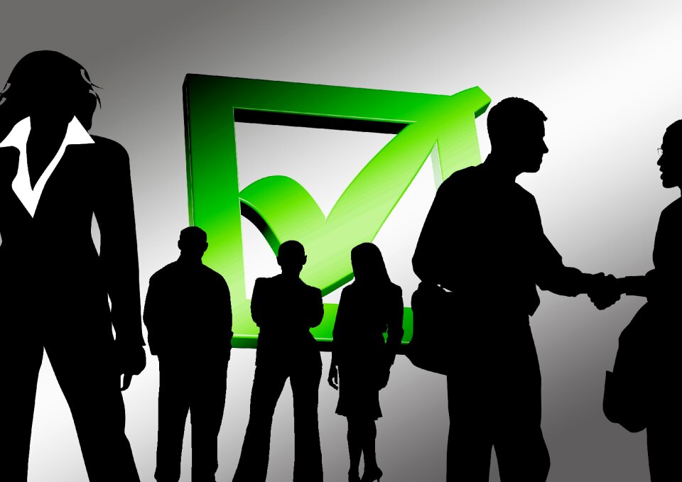 Personal silhouette businessmen
