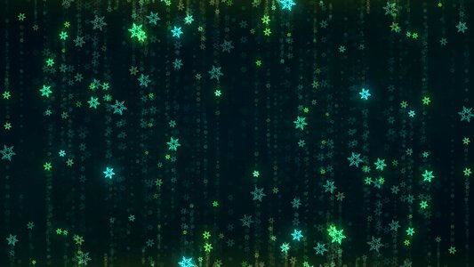 Colorful snowflakes christmas