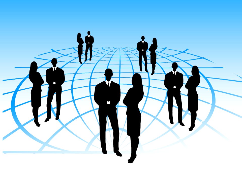 Networking pair woman