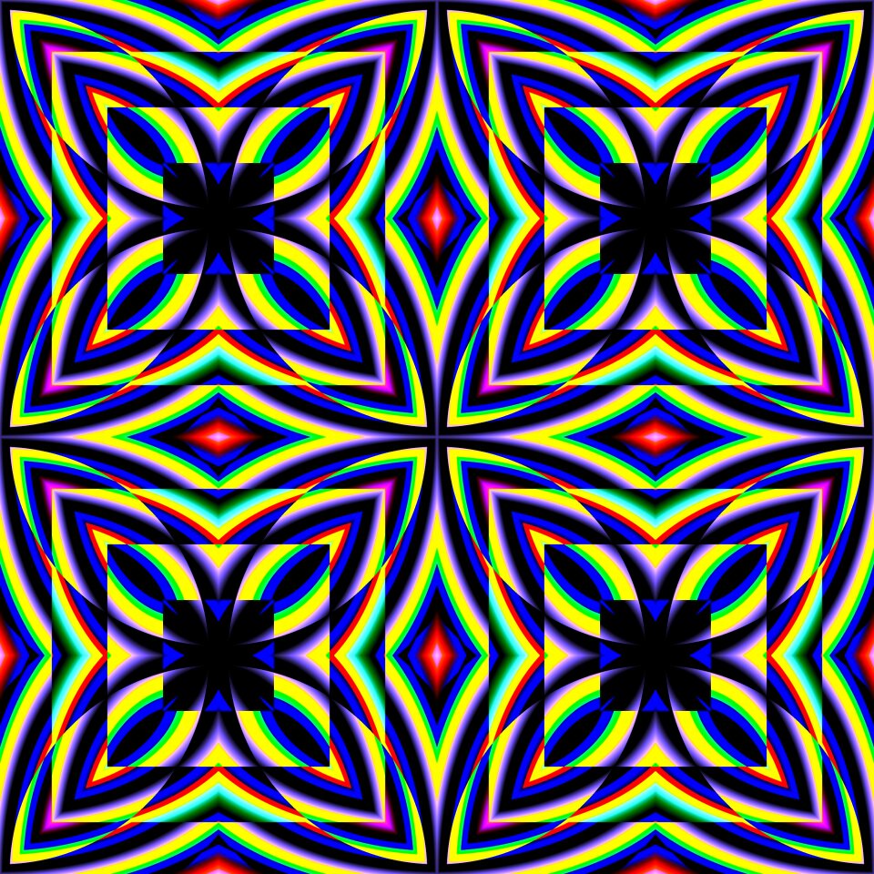 Geometric decoration symmetry