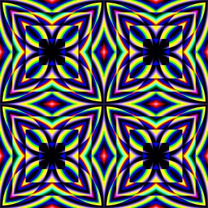 Geometric decoration symmetry