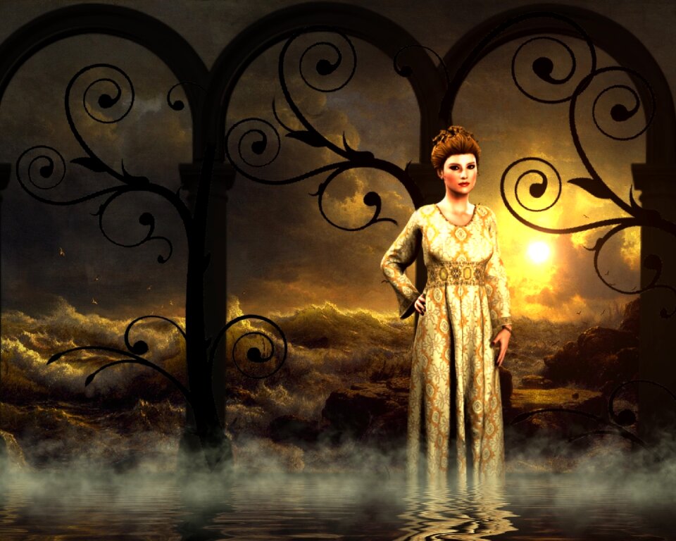 Mystical romantic dress