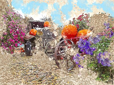 Art watercolor nature