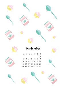 Calendar small fresh Free illustrations
