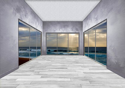 Sea architecture windows