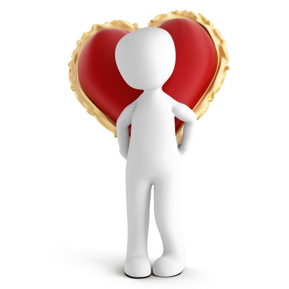 Greeting card luck romance