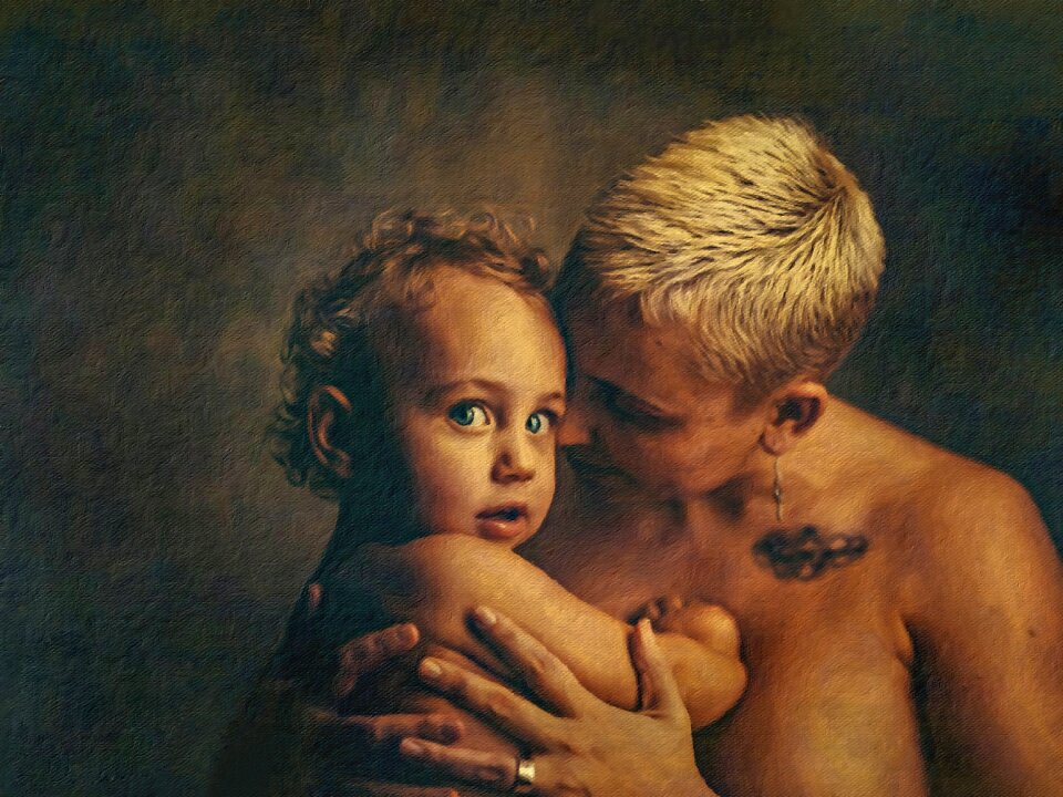 Mother with son love Free illustrations