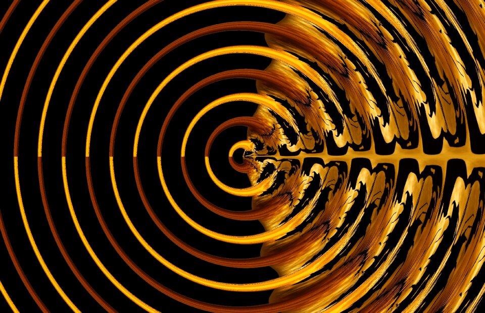 Modern spiral pattern