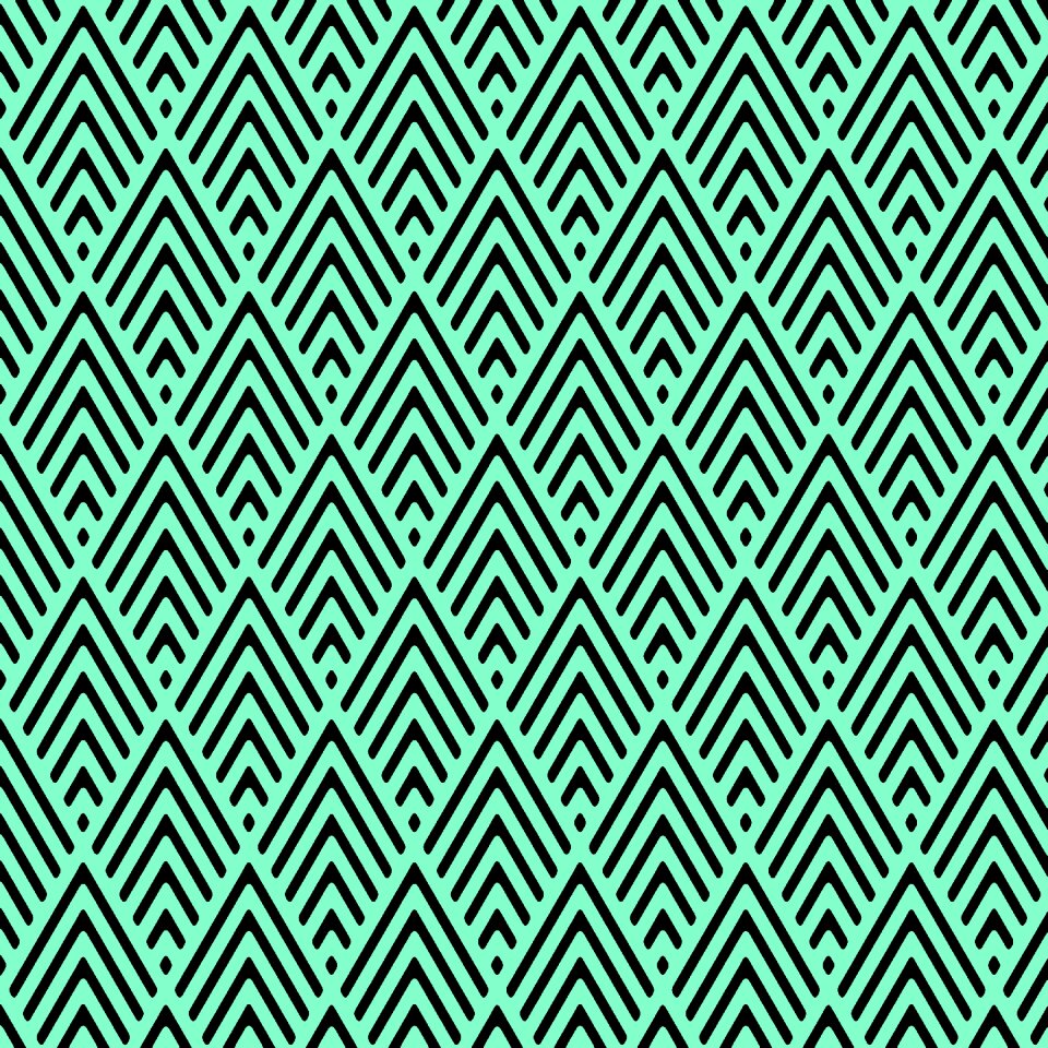 Green zigzag scrapbook