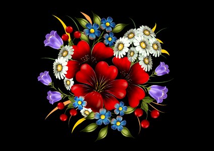 Color flora beautiful