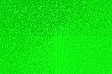 3d abstraction green