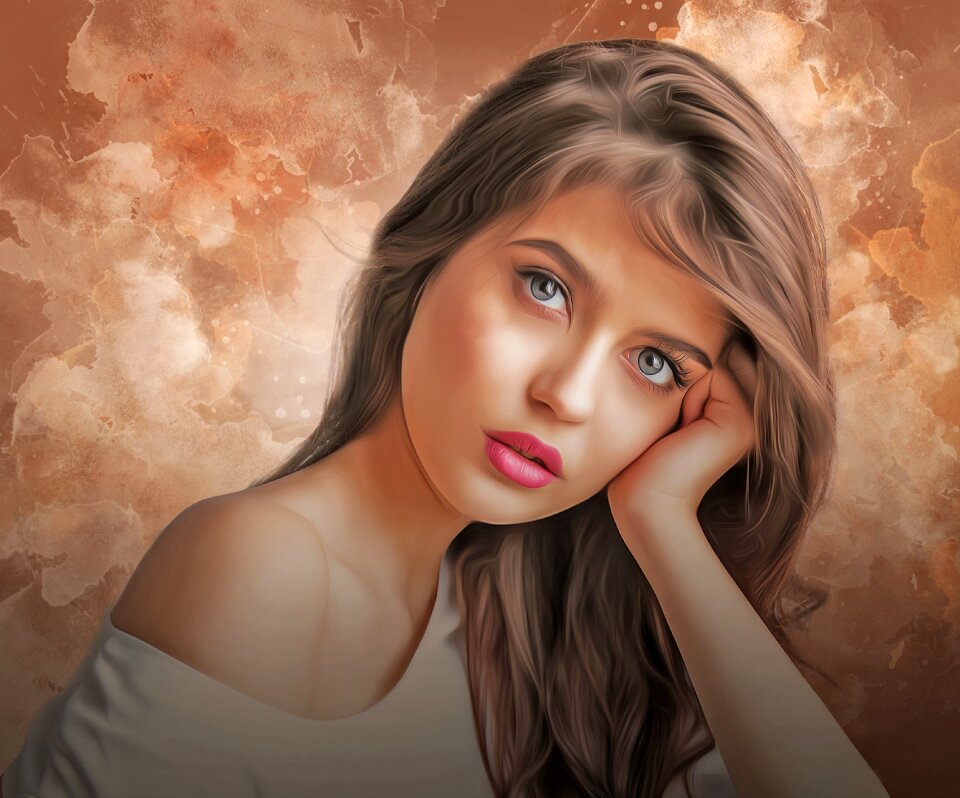 Young beauty model