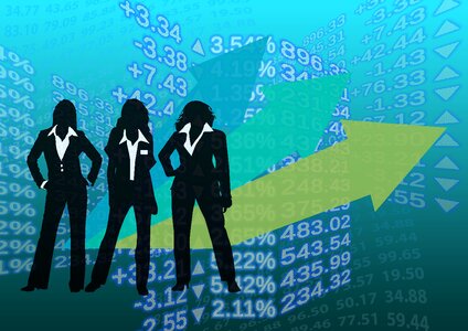 Businessmen businesswomen success