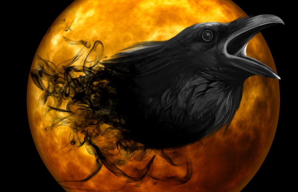 Creepy darkness mystical
