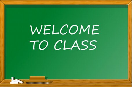 Back chalkboard welcome