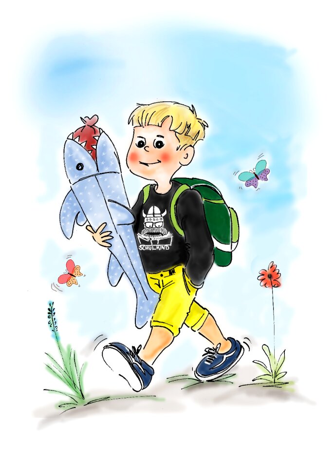 School start schultüte boy