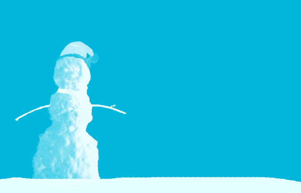Cap snow winter