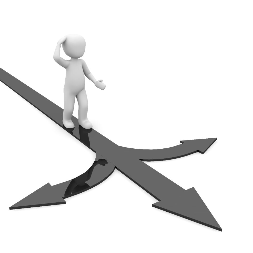 Fork in the road decision Free illustrations