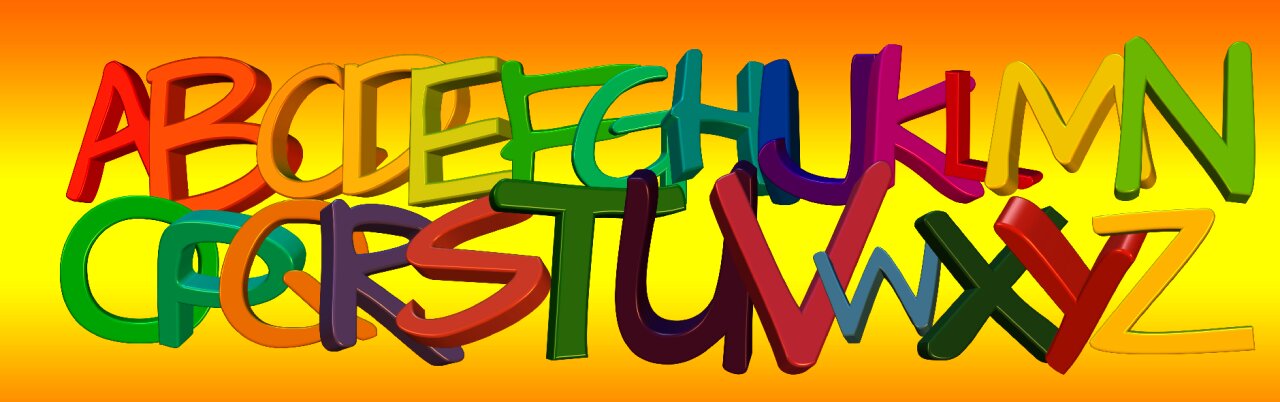 Alphabet letters read