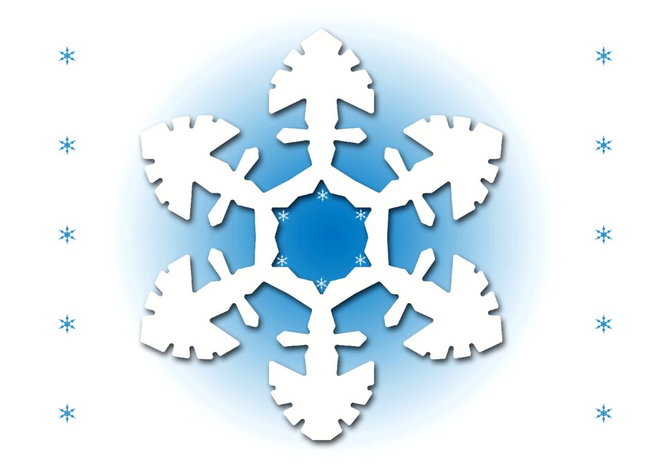 Cold christmas flake