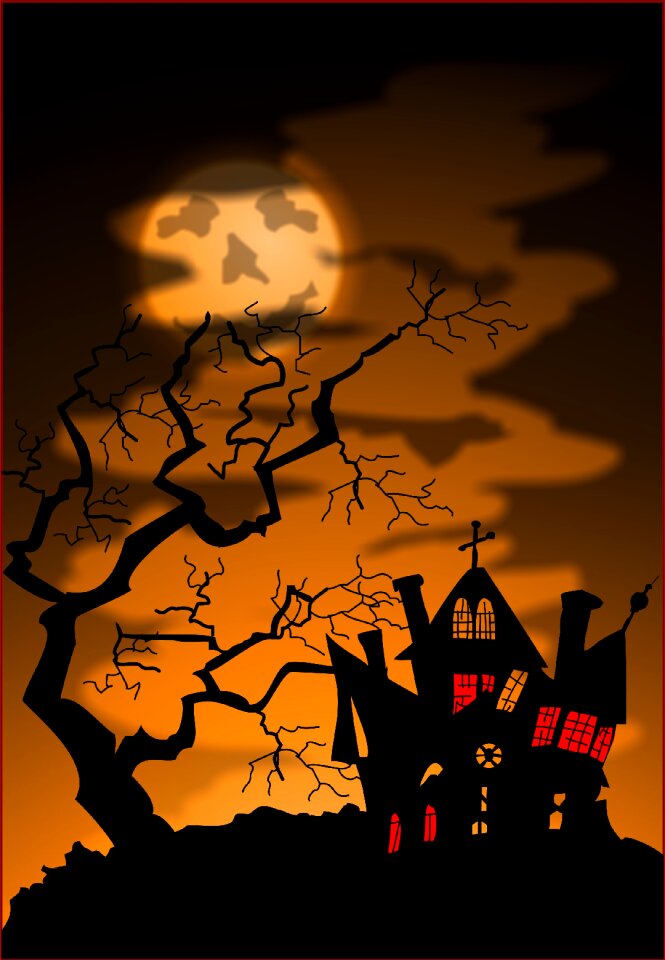 Creepy scary horror