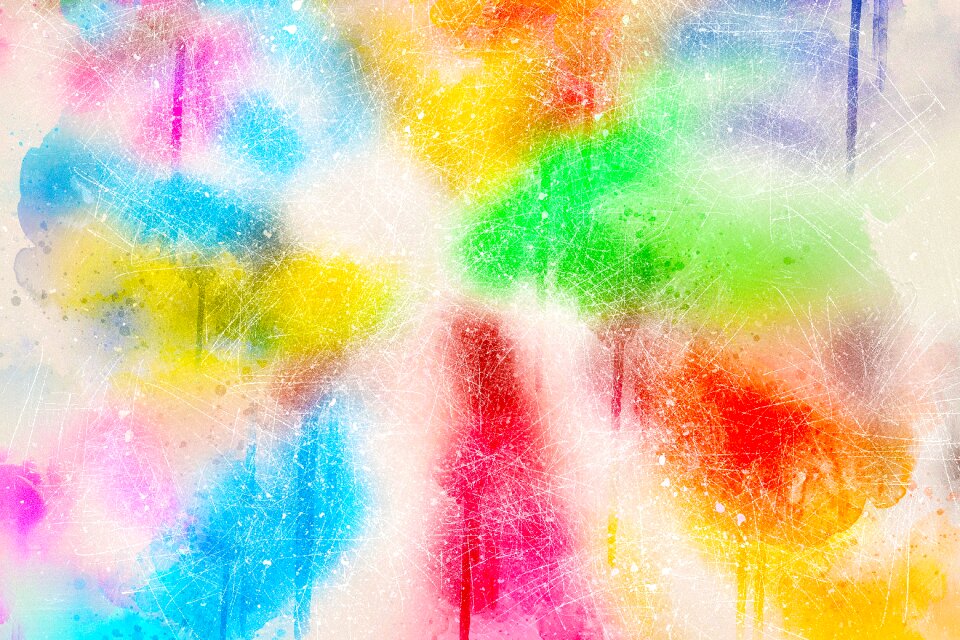 Vintage colorful artistic