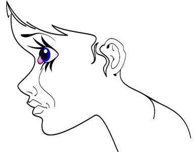 Profile isolated anime
