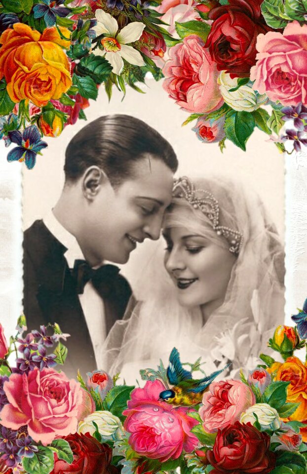 Post bride veil