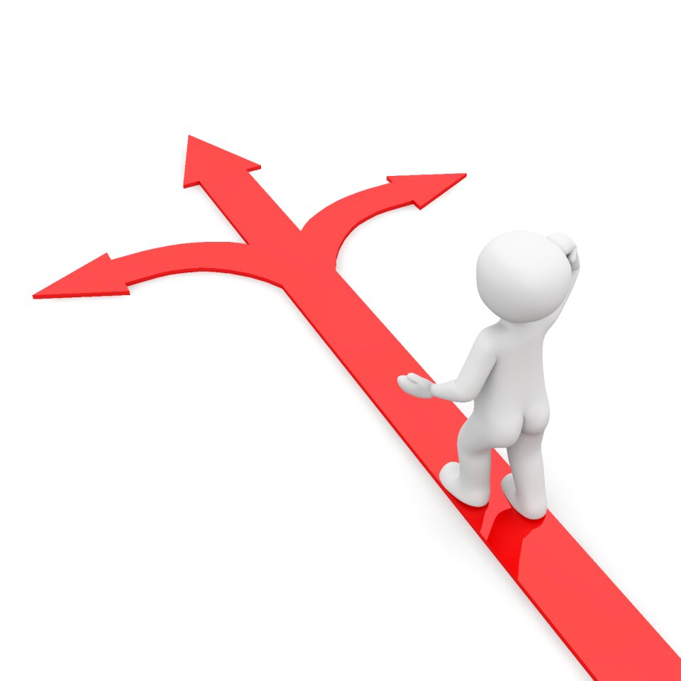 Fork in the road decision Free illustrations