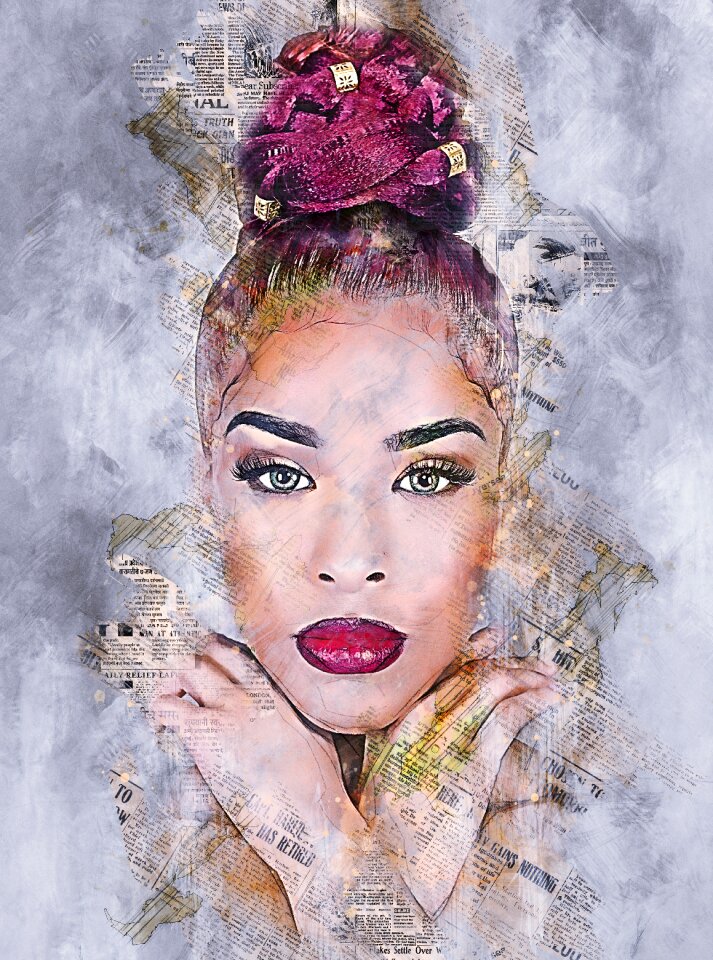 Fashion face beautiful
