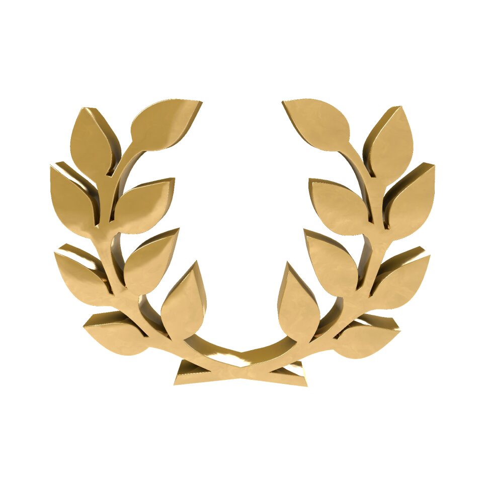 Ruler laurel wreath gold