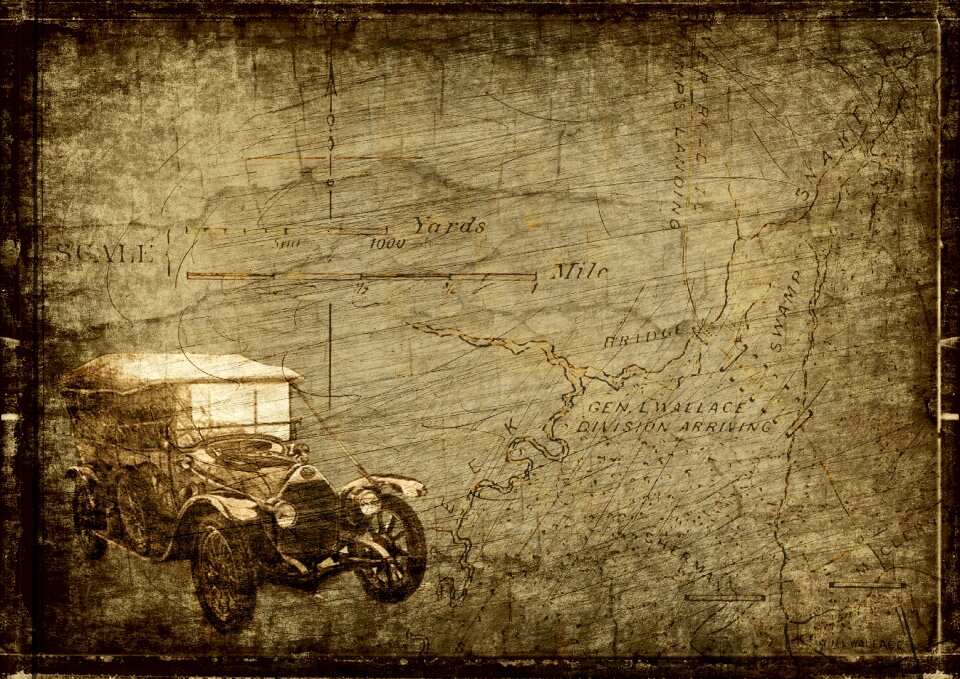 Old drawing travel