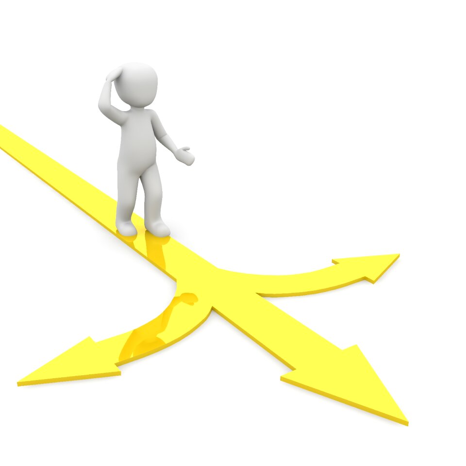 Fork in the road decision Free illustrations