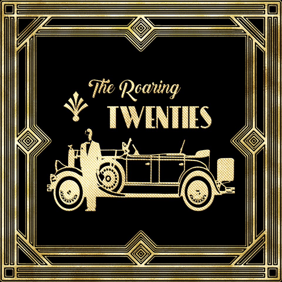 Art deco twenties vintage