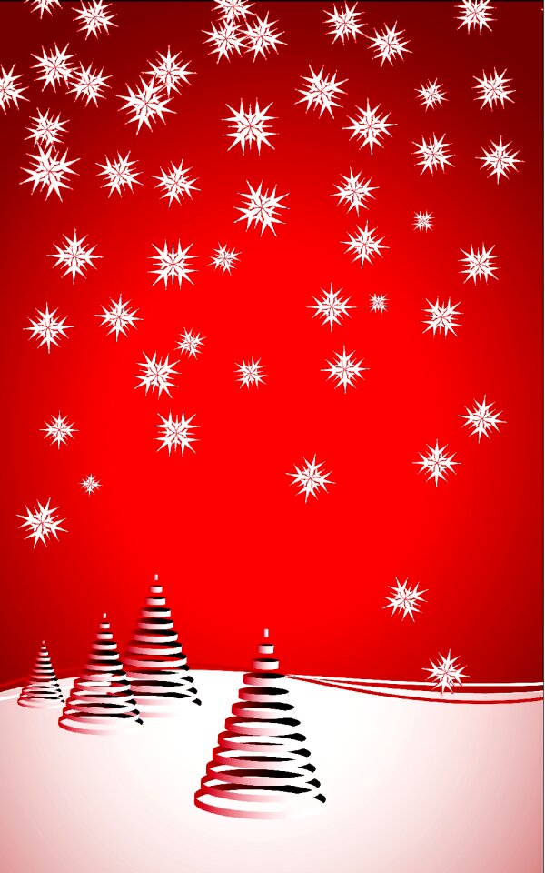 Snow christmas tree Free illustrations