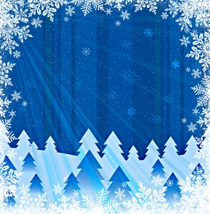 Winter decoration snow