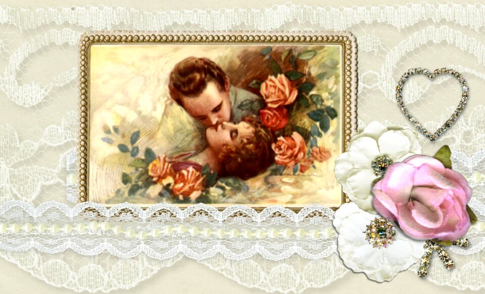Card ornate vintage